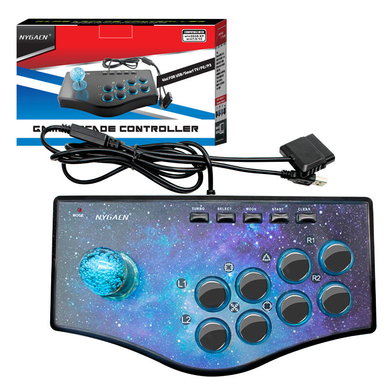 Direct supply pc computer TV projector P3 Android mobile phone wired King of Fighters arcade game joystick wholesale