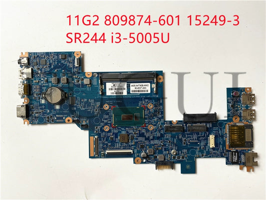 (Shipping fee not include)HP/ for惠普  11G2 809874-601 SR244 i3-5005U 15249-3 motherboard system board