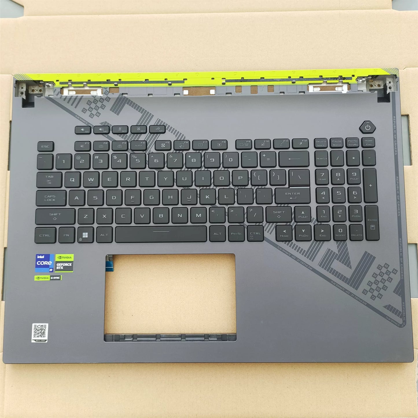 Upper case keyboard for  Asus ROG 7Plus 8P Moba Xinrui 2023 G814J G834J Keyboard C Shell COVER CASE   KEYOARD