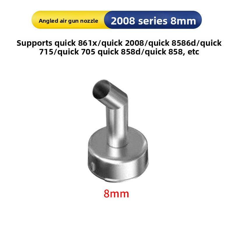 Universal air nozzle 861/2008/850 Elbow Oblique mouth Straight mouth Straight wind Round air gun nozzle Mobile phone special air gun nozzle Phone Repair tools