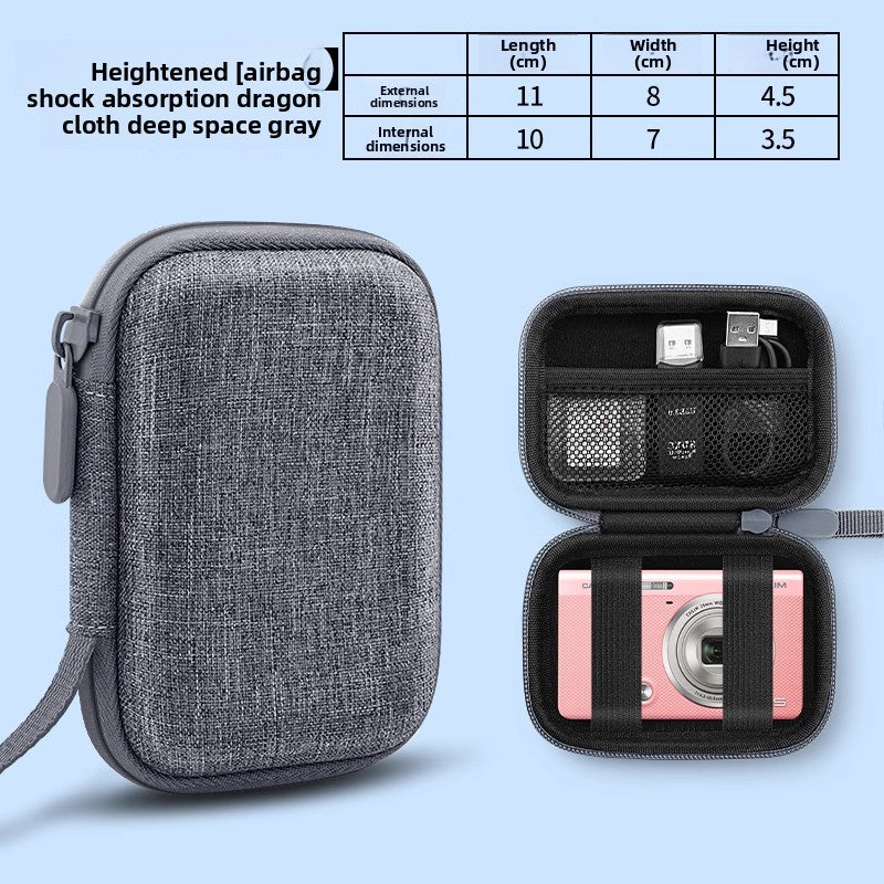 OLYSON CCD Camera Bag Small Camera Case Card Storage Box Digital Camera for Sony Canon ixus Fuji Nikon Samsung Panasonic Hard Case Drop-proof Waterproof Portable Bag Digital camera accessories