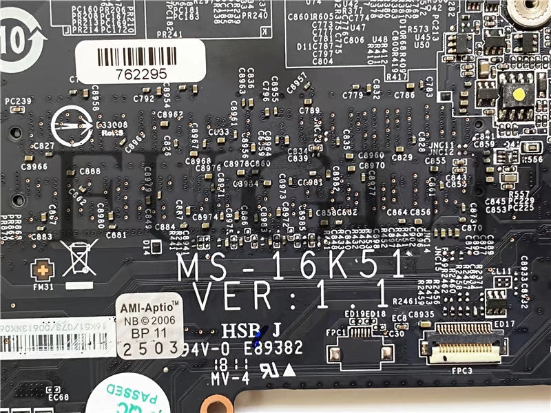 (Shipping fee not include)MSI/微星motherboard system board  MS-16K51 i7-6700HQ 1060 6GB