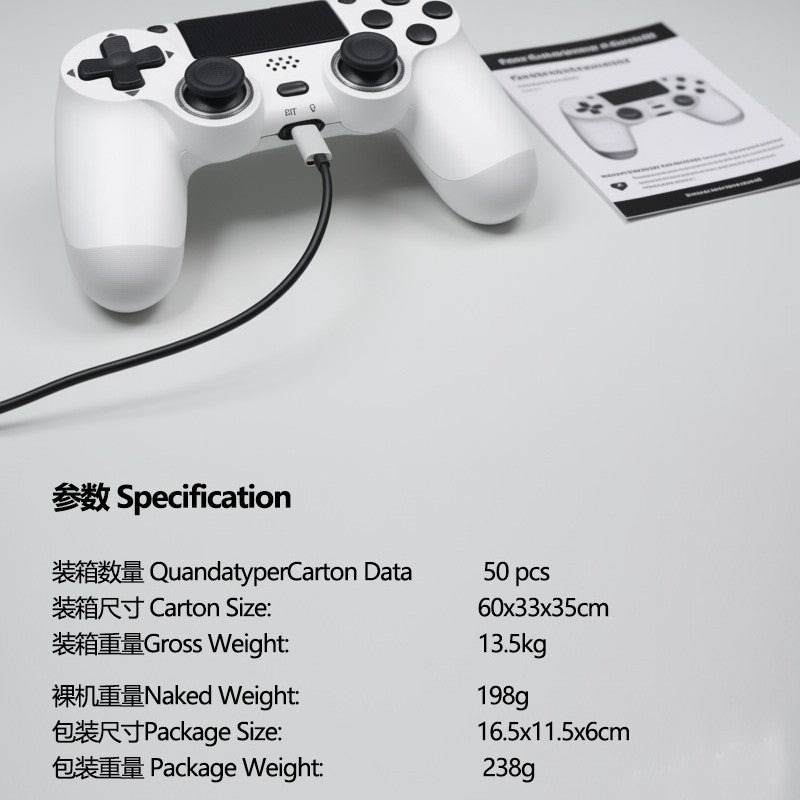 Type-C US version vibration p4 gamepad computer six-axis P4 gamepad wireless bluetooth p4 gamepad
