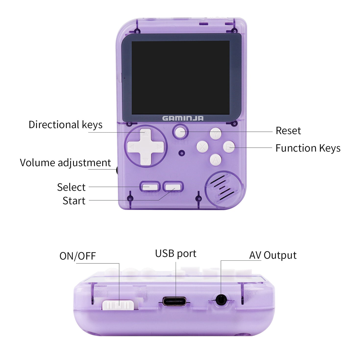 3.0 "inch HD handheld game console Mini game handheld classic retro nostalgic game console