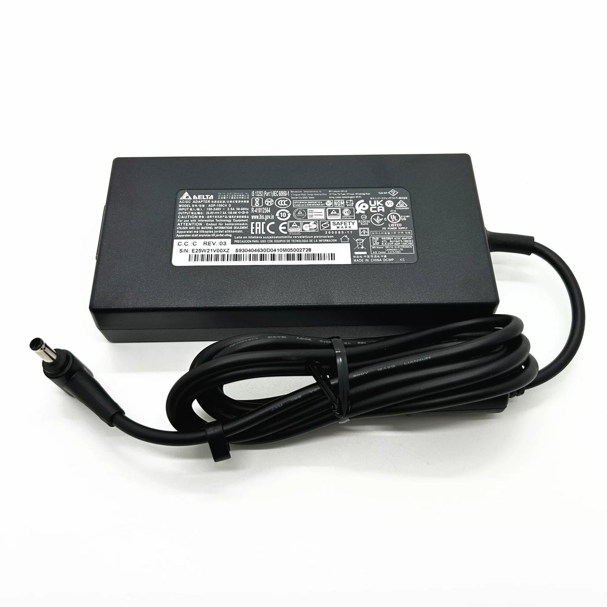Genuine New Adapter ADP-150CH D 150W 20V 7.5A DELTA AC Adapter Charger For MSI GF76 MSI Bravo 15 B5DD B5DD-010 Katana GF76 11UD-090CA GF66 UC11 GL66 ADP-150CH B ADP-150CH BB A18-150P1A power supply MSI laptop repair parts