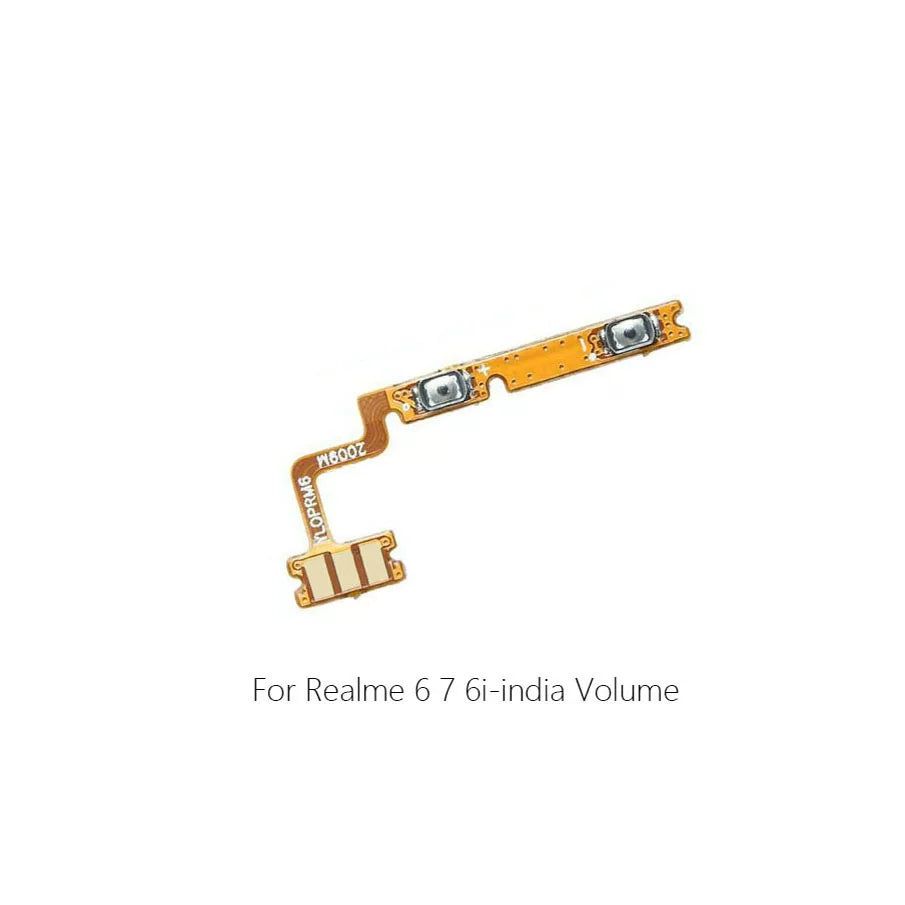 For Oppo Realme 3 5 6 3Pro 5Pro 6Pro Power cable Switch on volume flex of ribbon