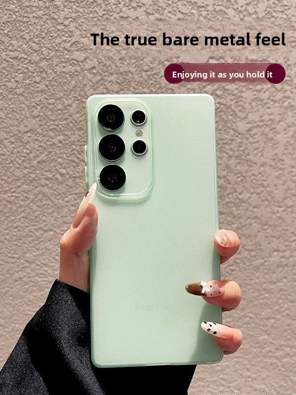 Soft yarn ice feeling for samsung s25ultra mobile phone case s24 + new matte s23 ultra-thin s22 protective case galaxy anti-drop plus lens all-inclusive edge women's soft case Phone accessories