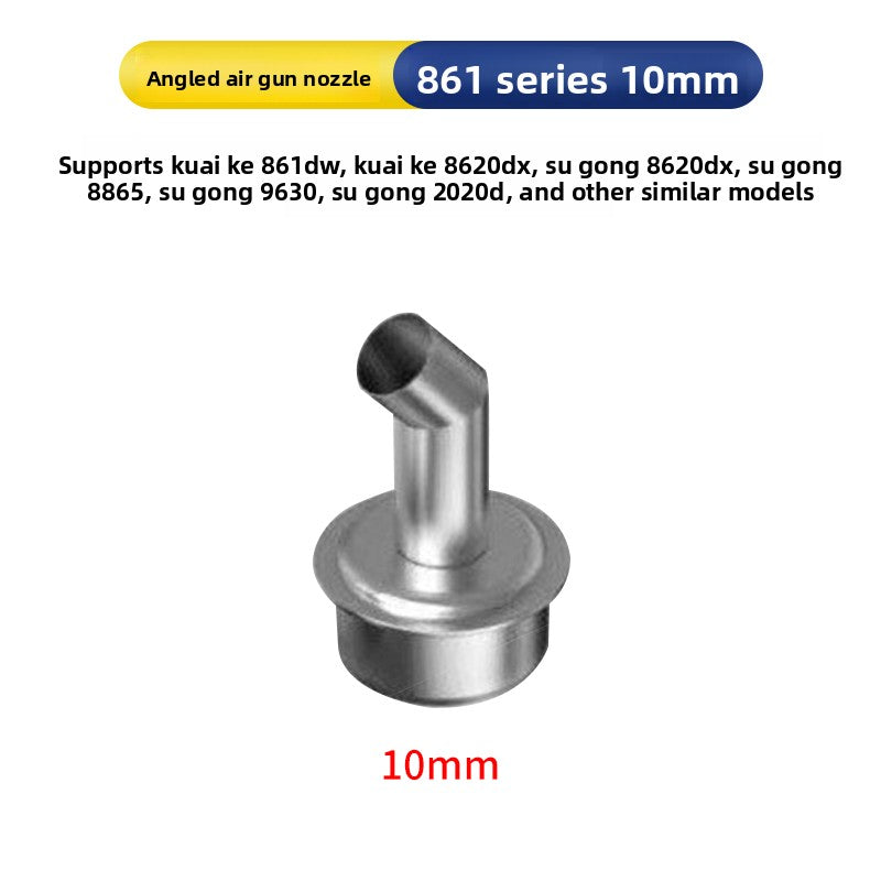 Universal air nozzle 861/2008/850 Elbow Oblique mouth Straight mouth Straight wind Round air gun nozzle Mobile phone special air gun nozzle Phone Repair tools