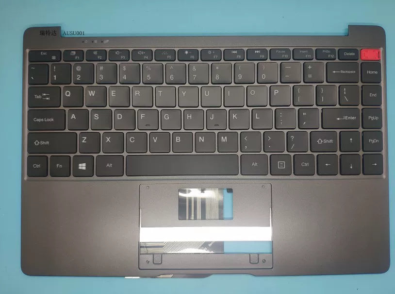 CHUWI AEROBOOK CWI510 Gray C-Case Backlit US Keyboard Red Power On Key