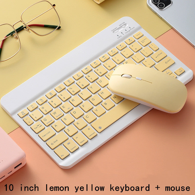 Manufacturer phablet Bluetooth keyboard mouse set Bluetooth keyboard for Apple iPad Samsung Xiaomi Huawei protective Accessories