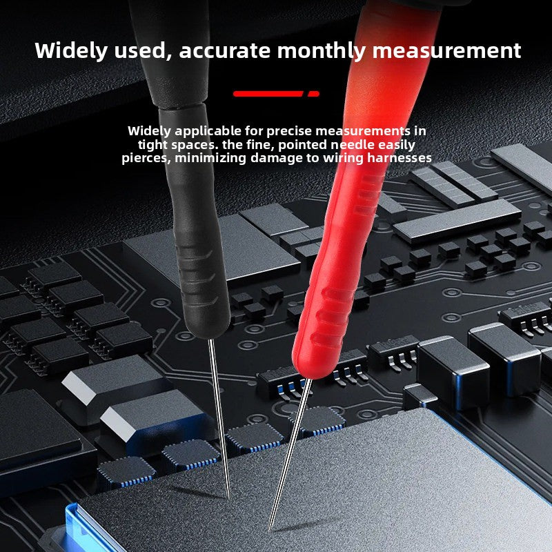 Multimeter probe pen extra tip steel needle thin needle adapter lengthened extension replacement needle can be broken thread Repair tools
