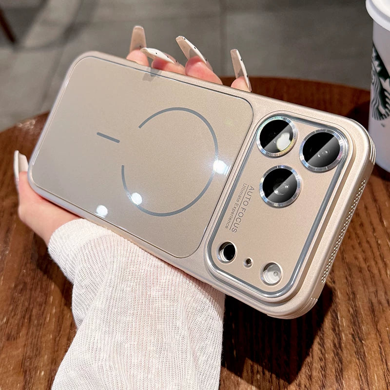 Ice heat dissipation Magnetic suction For iPhone 18promax mobile phone case New iPhone17 with lens film All-inclusive protection 16Pro Side heat dissipation and breathability 15 men's and women's cases Phone Accessories