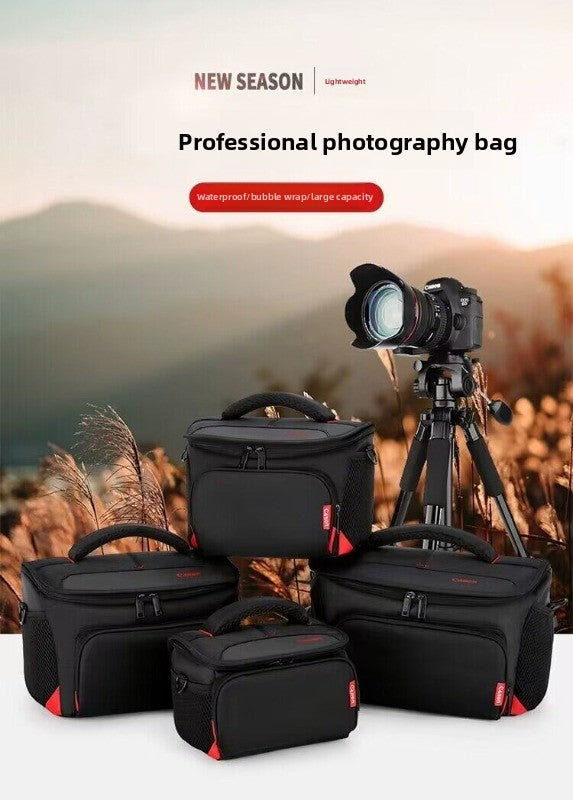 Suitable for Canon camera bag SLR shoulder bag 200D 800D 700D 750D 80D 550D 60D 5D3 Digital camera accessories
