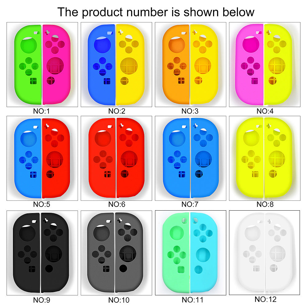 Switch protective case for nintendo switch joycon silicone case handle protective case spray feel oil