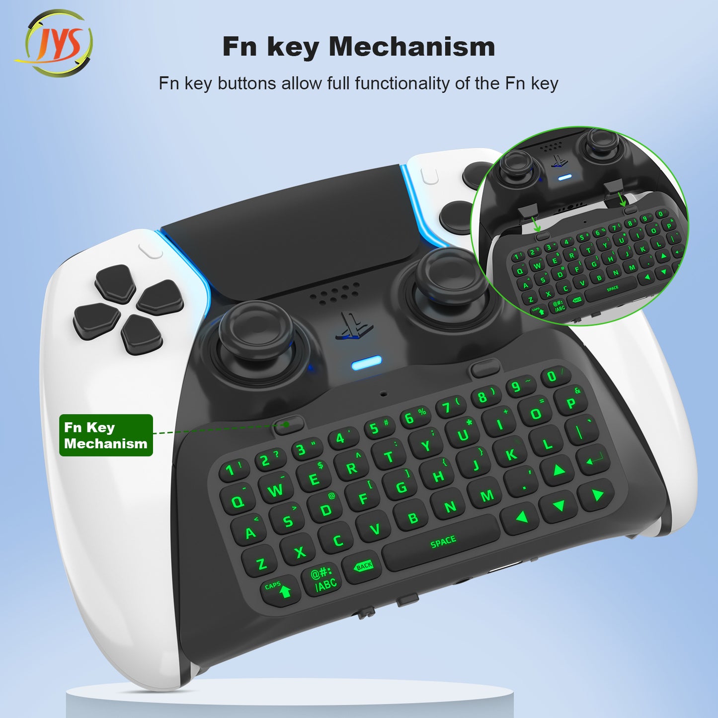 PS5 Elite handle wireless Bluetooth external keyboard, built-in speaker for voice chat input