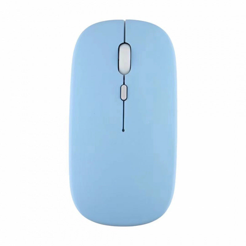 2.4G Macaron Charging Dual Mode Mouse Mobile Phone Tablet Mute Mouse Bluetooth Wireless Battery Mouse Protective Accessories