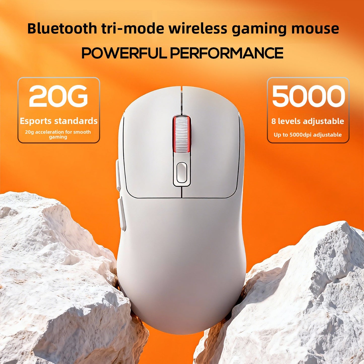 Silver Diao GI9 wireless three-mode lightweight Bluetooth mouse game e-sports desktop computer RGB wired