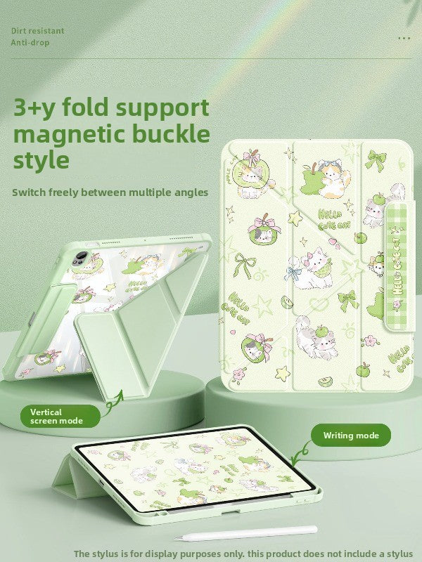 For Huawei matepad11.5s tablet case 115s protective case 2026 new air12 |/2024 magnetic buckle pro2025 with pen slot se10.4 soft light version 10.8 apple kitten Tablet Accessories