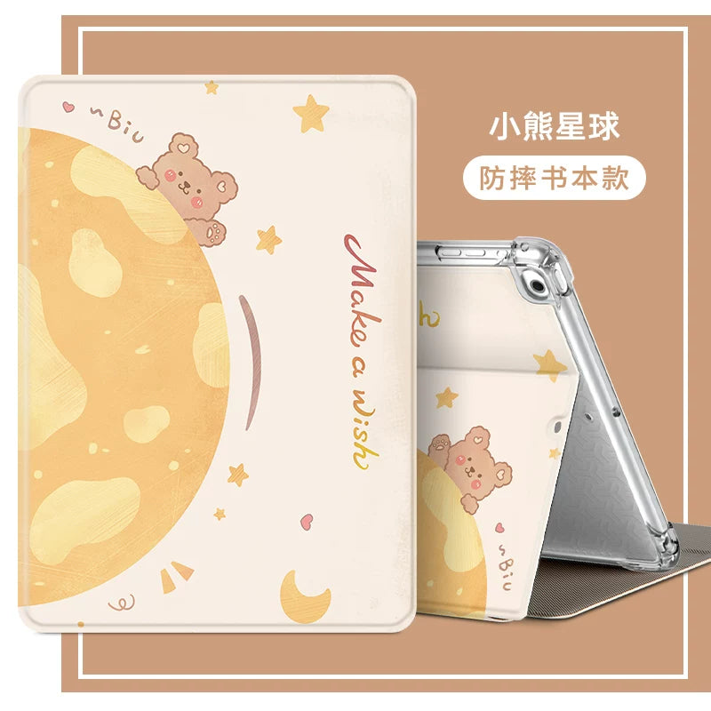 For apple ipad case air2 tablet 2026 new model 2018 silicone mini6/4 case ipad11 8 7 10th 9th generation 2025 anti-drop 2021 inch 9 all-inclusive 5 six Pro11 Tablet Accessories
