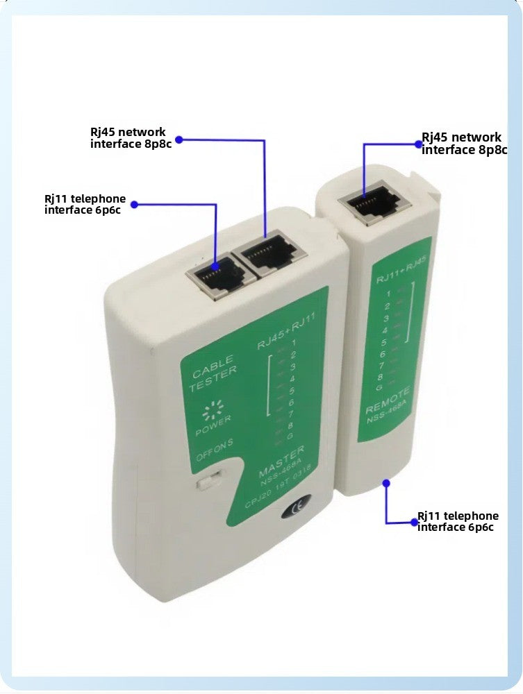 RJ45 RJ11 Cable Tester crystal head network cable tester multi-function line check RJ11 telephone detector line tester network line tester repair tools