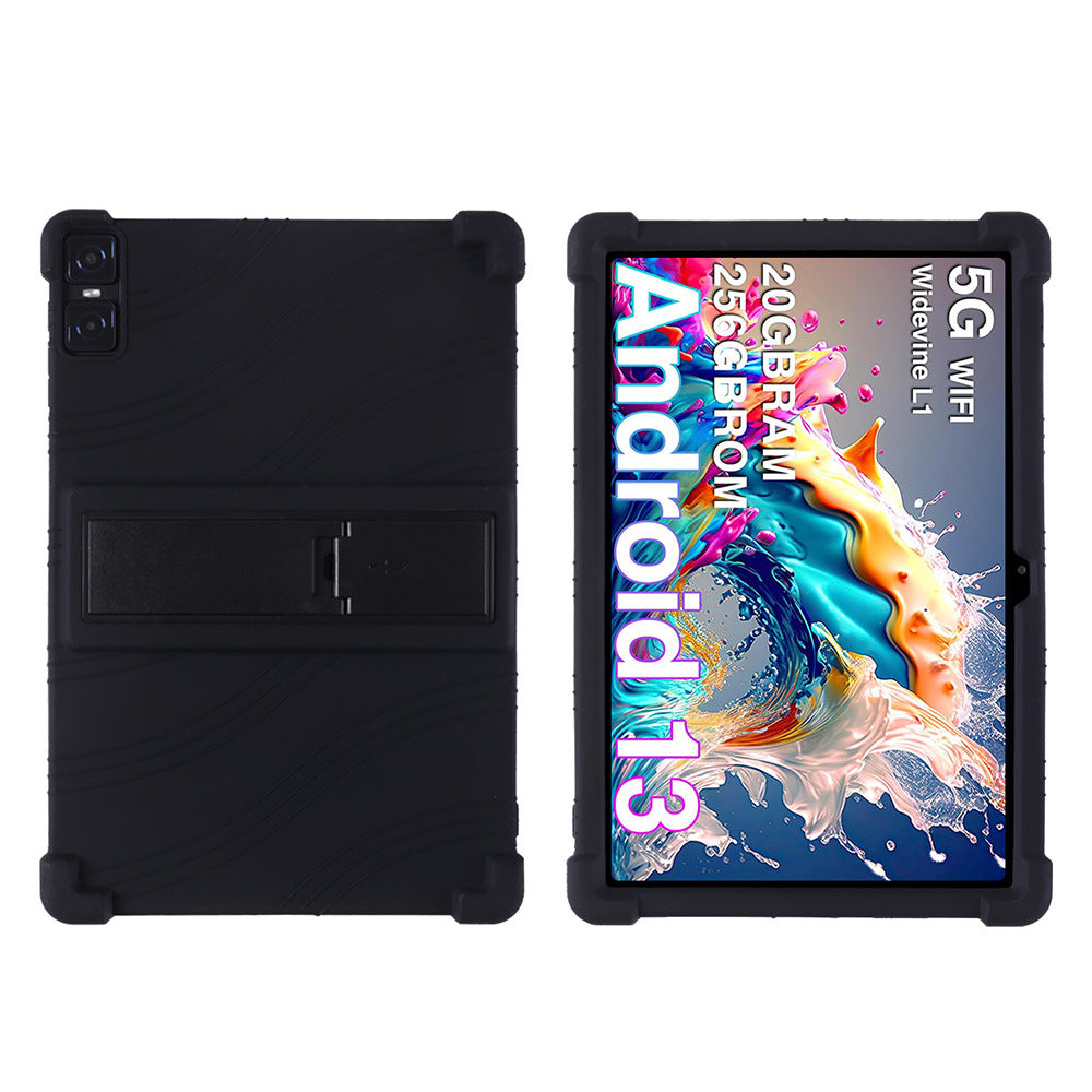 Applicable DOOGEE T10 Plus Tablet Case 10.51 Inch with Bracket Soft Silicone Drop Protection Case Protect case