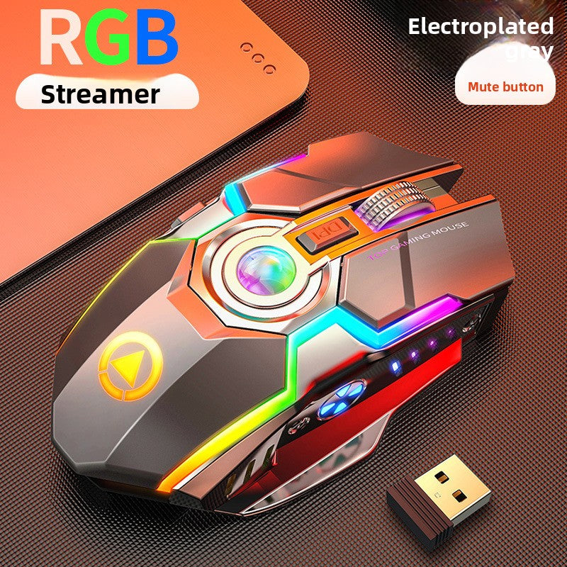 Silver Condor A5 wireless mouse, charging game RGB luminous silent computer accessories Amazon manufacturer private mold
