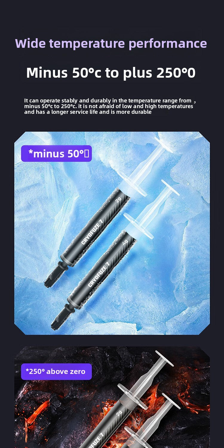 Coolermaster thermal paste CF14 silicone grease, notebook thermal paste heat dissipation glue, graphics card cpu silicone nano, beyond silver repair tools