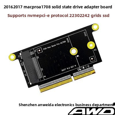 NVMe M.2 NGFF SSD to A1708 MacBook Pro 2016-2017 Solid State Drive Adapter Card Repair Tools