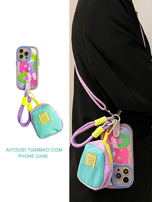 Accessories Creative Cream Macaron Bag Portable for Apple 14promax Mobile Phone Case Apple 13pro Portable