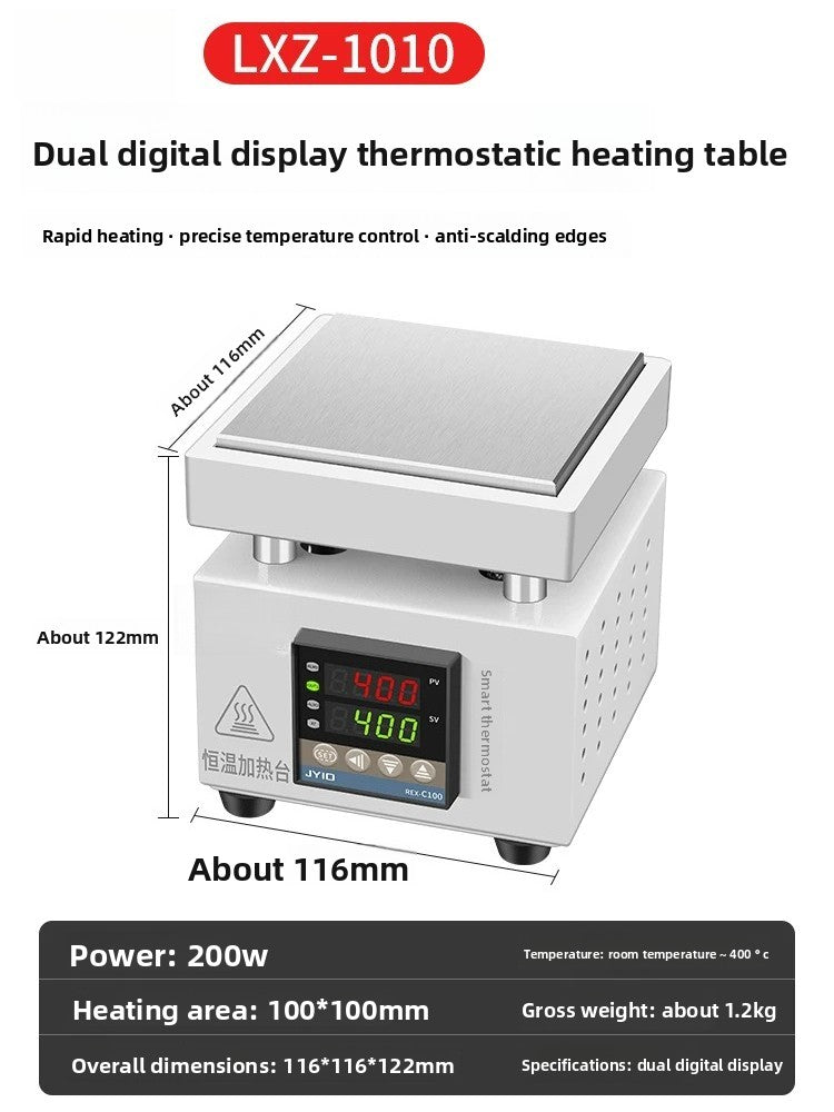 Digital display automatic preheating table heater platform mobile phone maintenance electric heating constant temperature plate led lamp bead dismantling and welding adjustable temperature Repair tools