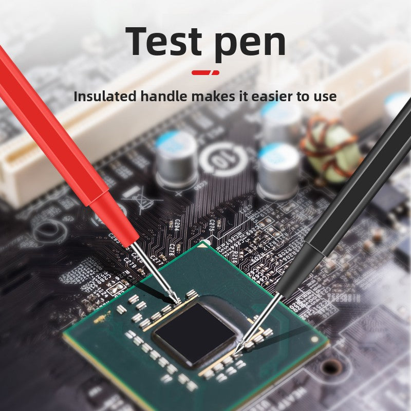 Current test lead 1000V 20A Multimeter Test Leads Electrical Alligator Clips Probe for Fluke Meter multi-functional test lead kit features ultra-sharp gold-plated tips for pinpointing miniature PCB nodes repair tools