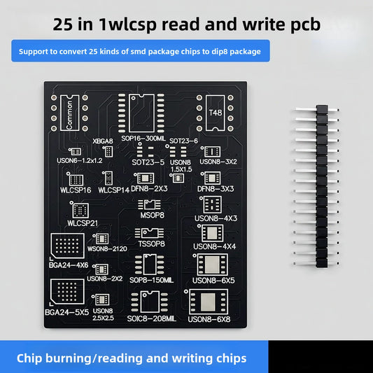 SMD Adapter 25-in-1 laptop serial number change BIOS multi-function burning adapter board WLCSP2x2 test seat 4x5WSON Laptop Repair tools