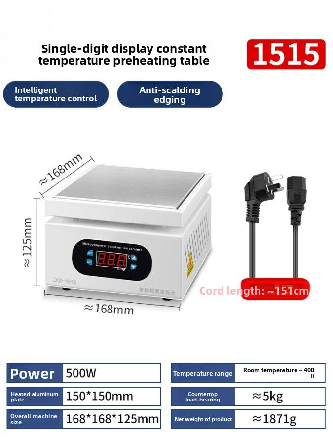 Constant temperature heating station, mobile phone repair, screen removal, LED lamp bead removal and soldering station, heating plate welding BGA preheating station