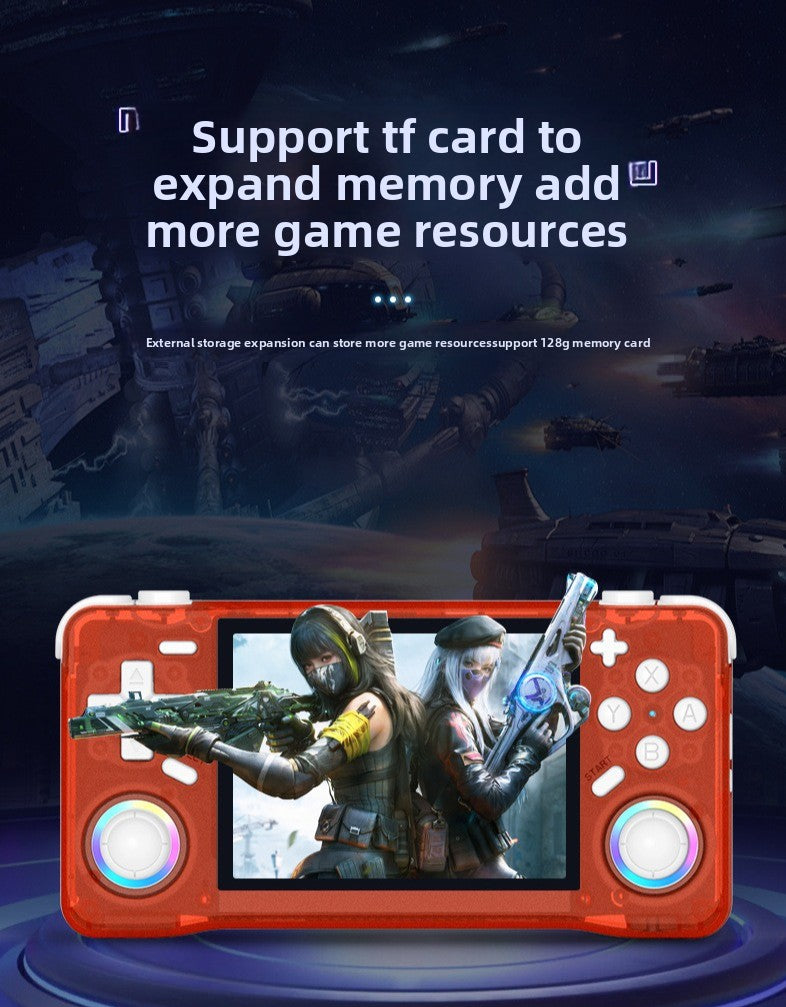 3.5" inch XF35H IPS HD WIFI Online match fight Linux Dual 3D joysticks RGB 4000mAh rechargable supporting 2.4G wireless Gamepad connected games Handheld  Player console