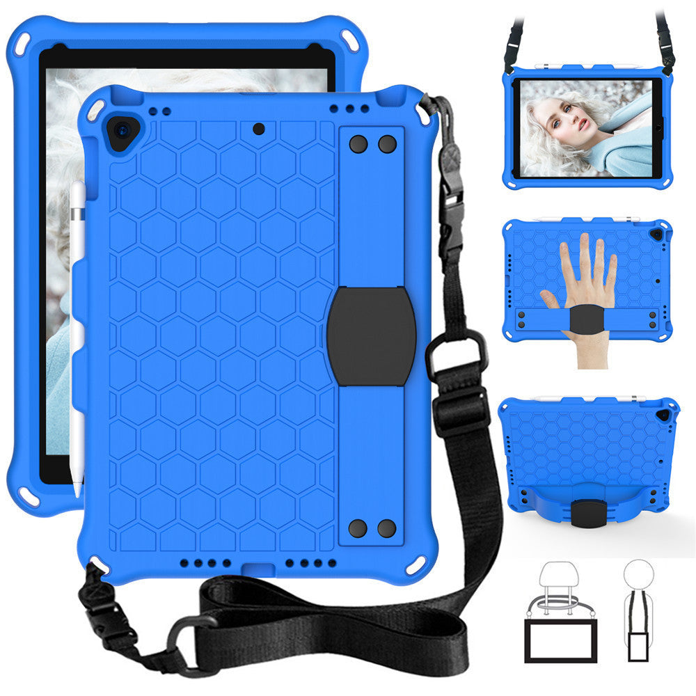 For iPad Air5 10.9 Honeycomb Case ipad9.7 Strap 10.2 Flat Case mini6 Anti-drop Case protective Accessories