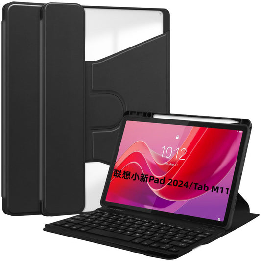 Applicable Lenovo Xiaoxin pad2024 Bluetooth keyboard case Lenovo Tab M11 360 rotating leather case protective Accessories