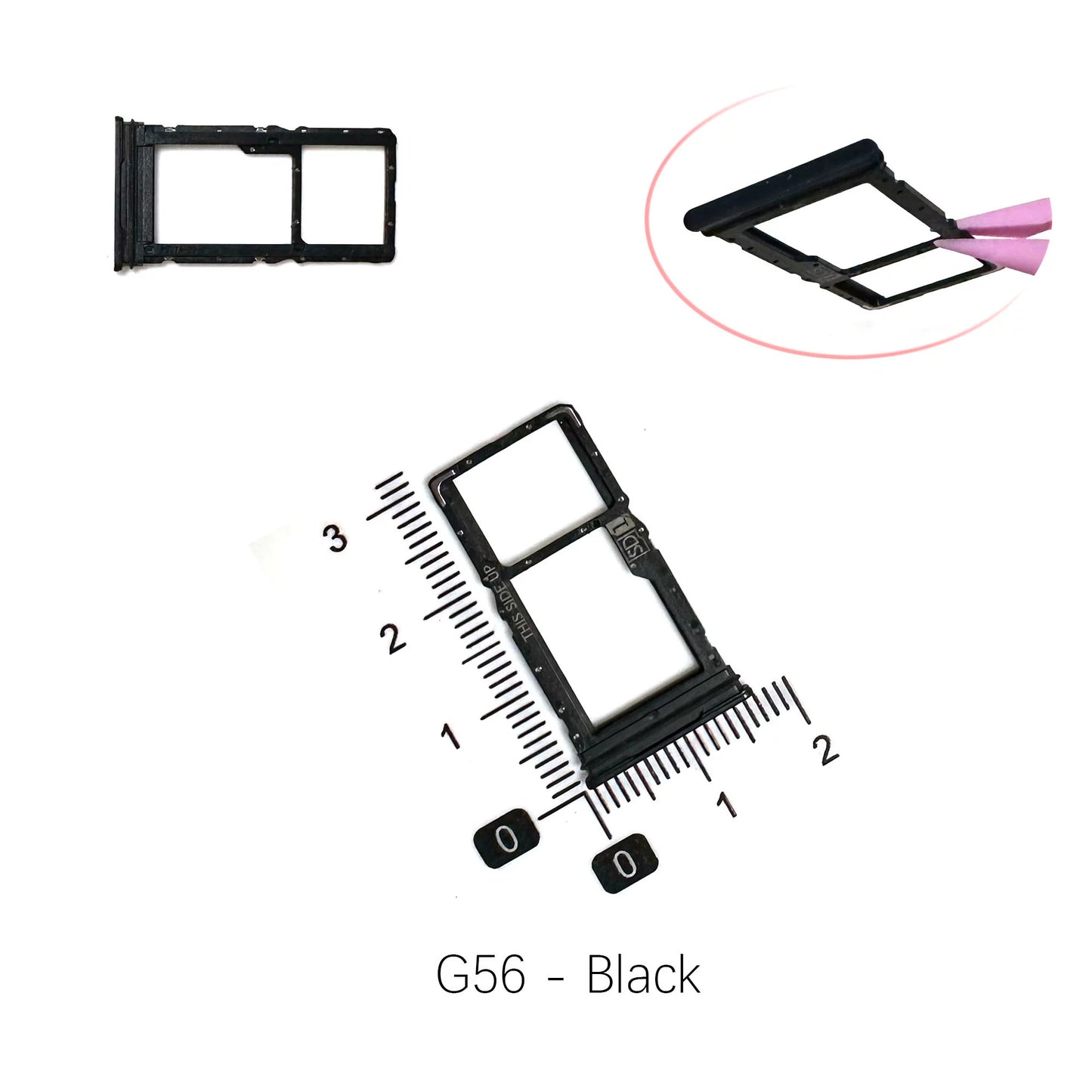 Suitable for Motorola Moto G52 G53 G54 G55 G56 card holder Sim slot