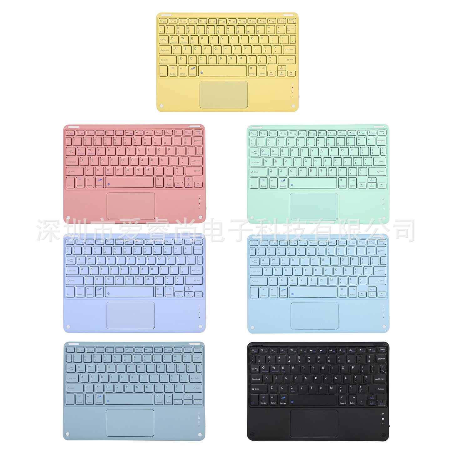 New 2022iPad10 Bluetooth Keyboard Case 10.9 Candy Color Touch Keyboard 10.2 All Inclusive Tablet protective Accessories