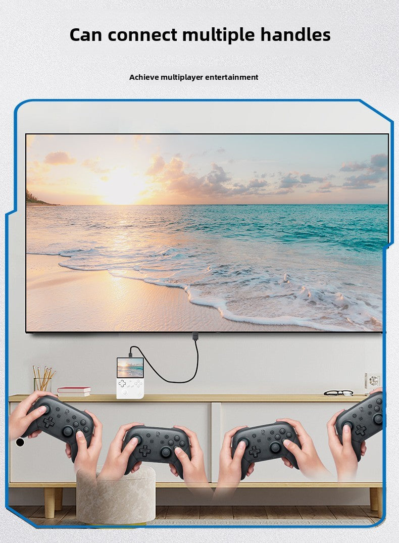 4" inch RG40XXV IPS HD RGB joystick 3200mAh rechargable Linux 64 Support screen projection games Handheld Game Player console ambient light retro portable handheld