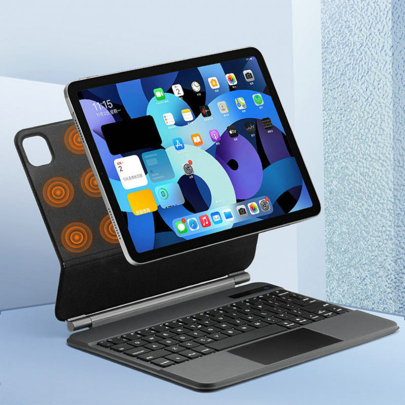 For iPad 10 Magic Keyboard Pro12.9 Air 5 Magnetic Bluetooth Touch Tablet Alloy Sheet protective Accessories