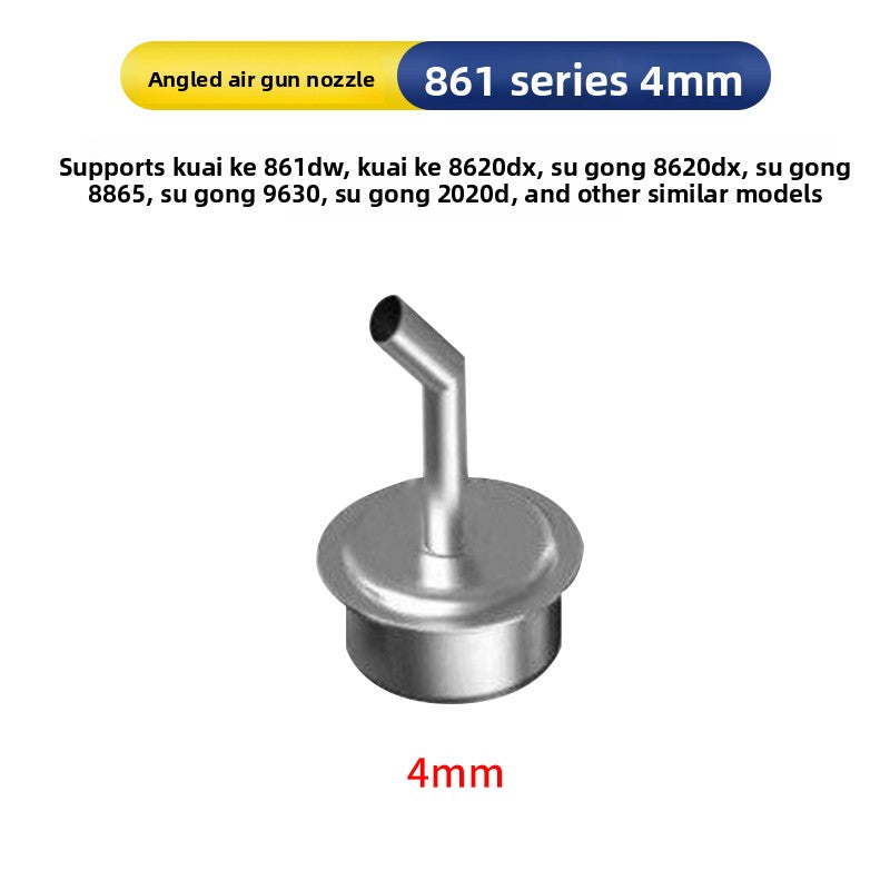 Universal air nozzle 861/2008/850 Elbow Oblique mouth Straight mouth Straight wind Round air gun nozzle Mobile phone special air gun nozzle Phone Repair tools