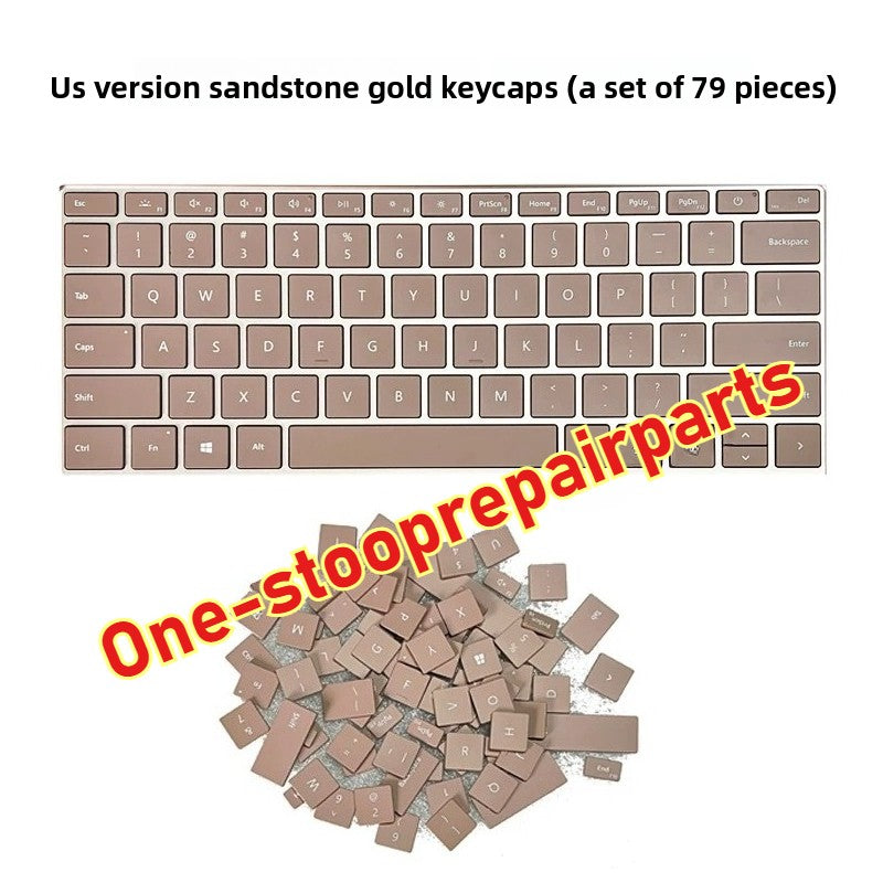 Genuine Microsoft surface laptop 3/4 replacement keycaps set  black silver blue gold gray US layout