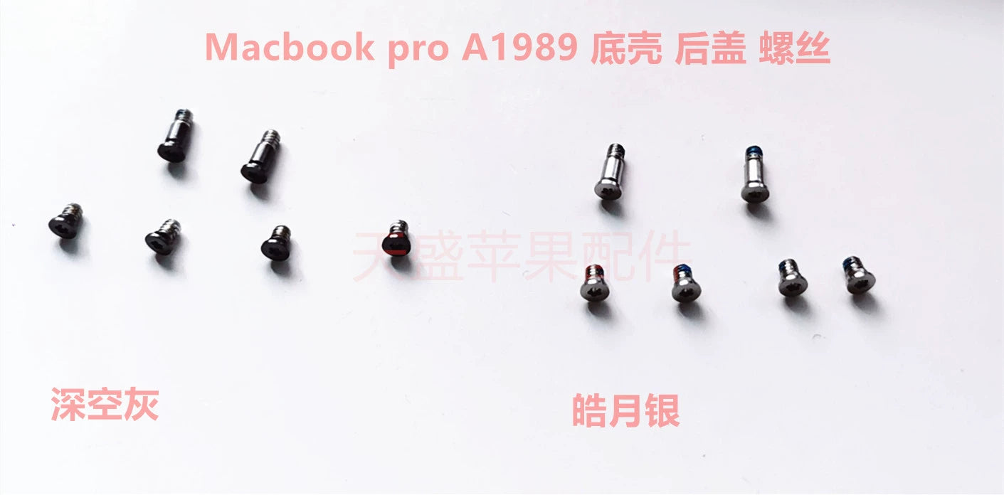 Macbook Apple A1990 A1932 A2141 A2251 A1706 A2337 A1989 Back cover, bottom case, screws