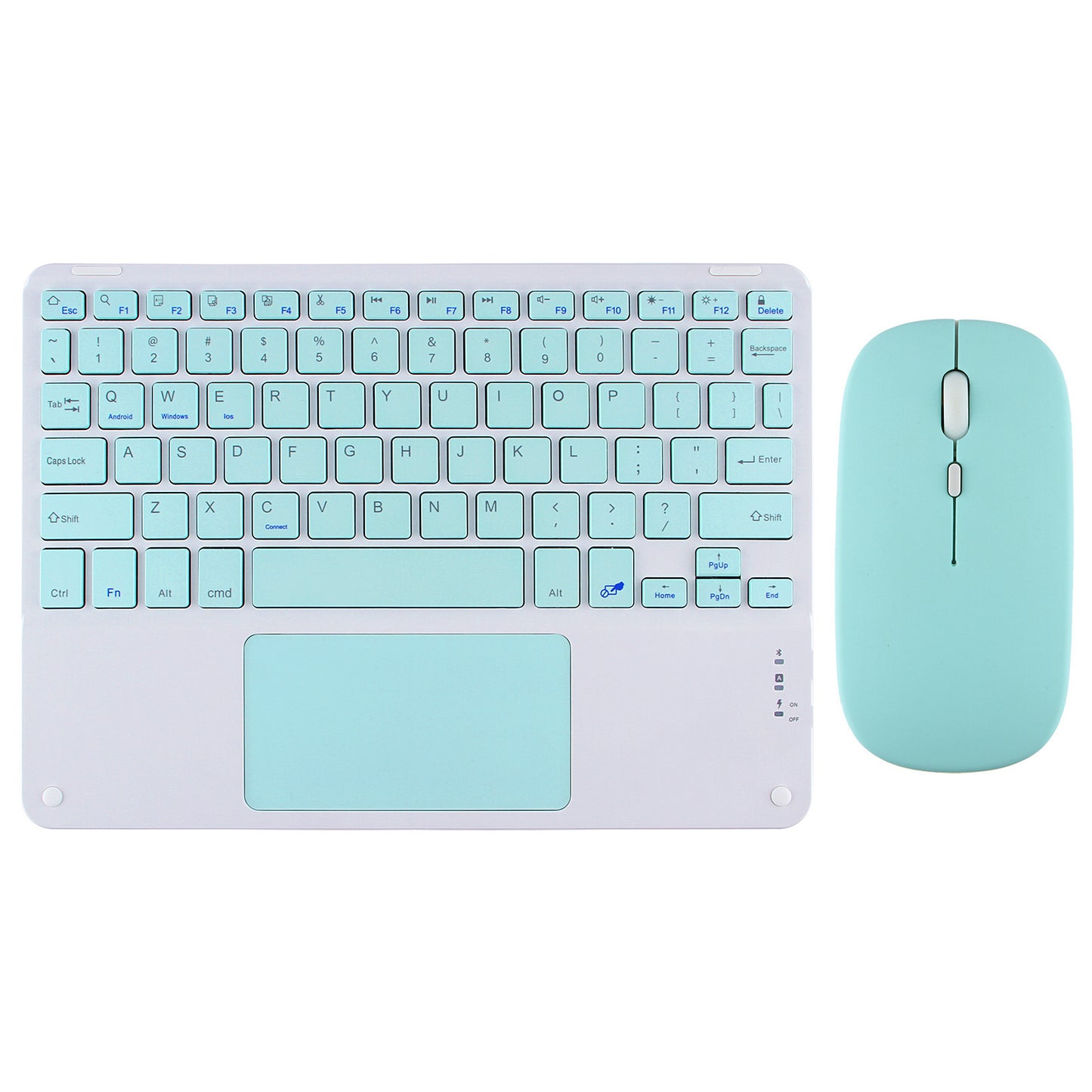 Applicable iPad Wireless Bluetooth Keyboard Mouse Mini Carry Touch Rechargeable Mobile Phone Tablet Android Apple protective Accessories