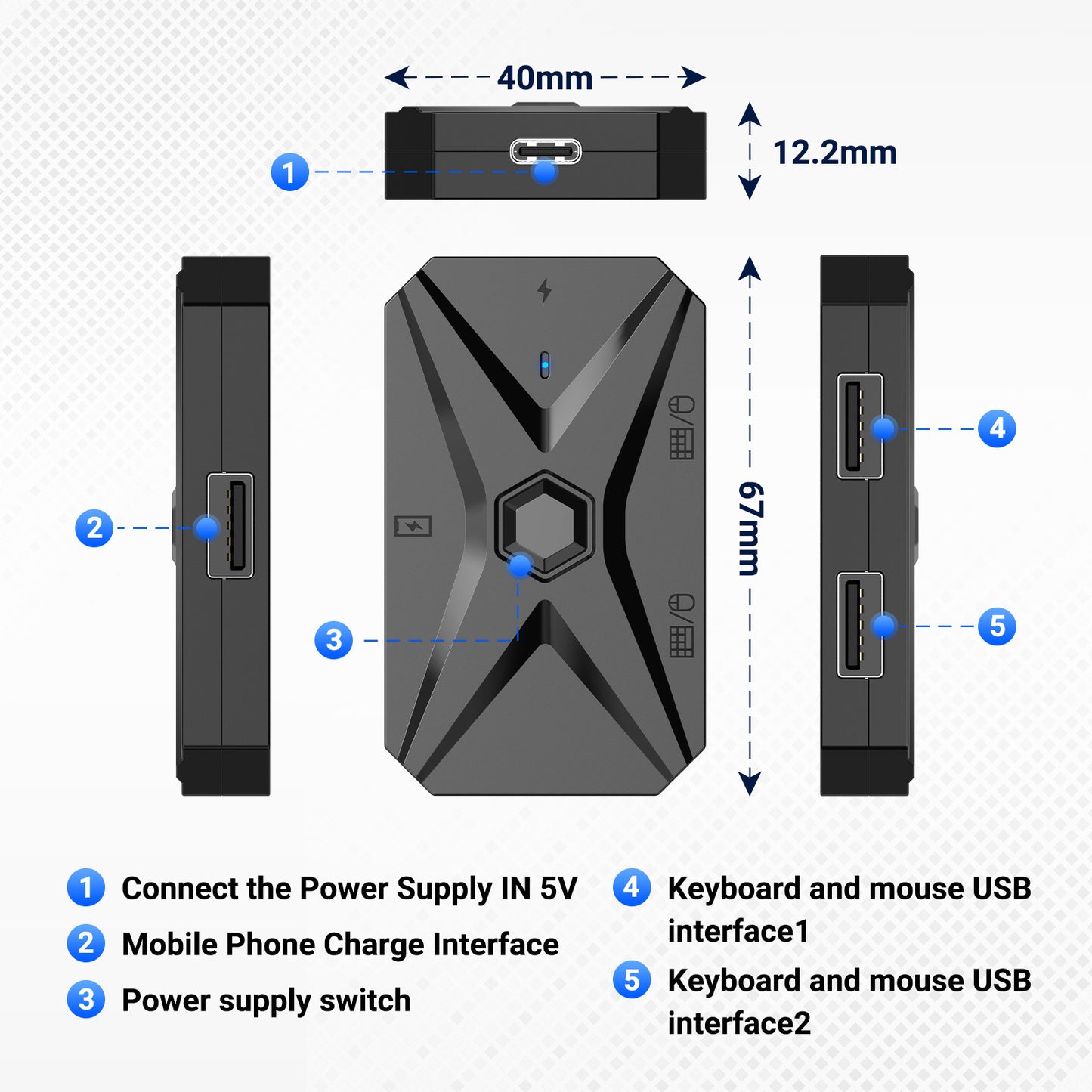 Jiaying M1Pro + Android mobile gamepad peripheral chicken eating artifact throne keyboard and mouse converter set auxiliary