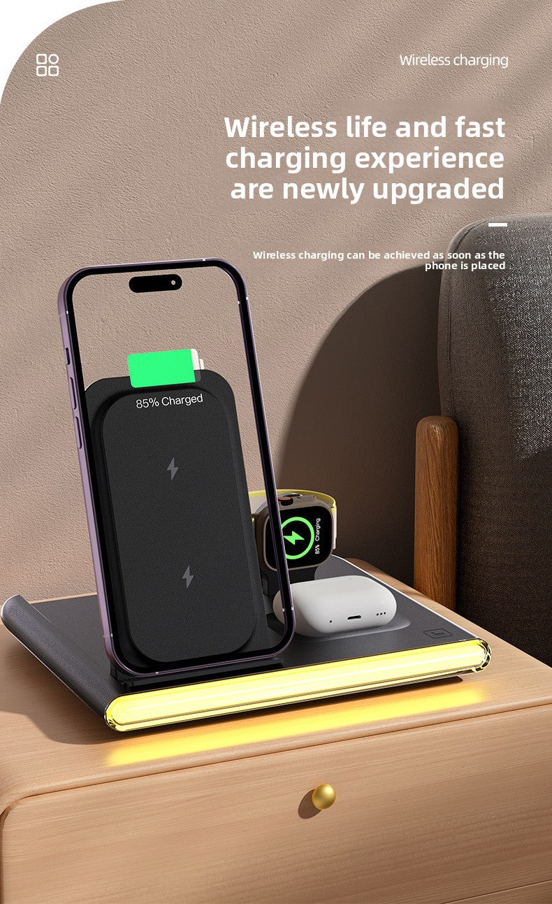C27 3-in-1 wireless charging folding  Apple Samsung wireless charging