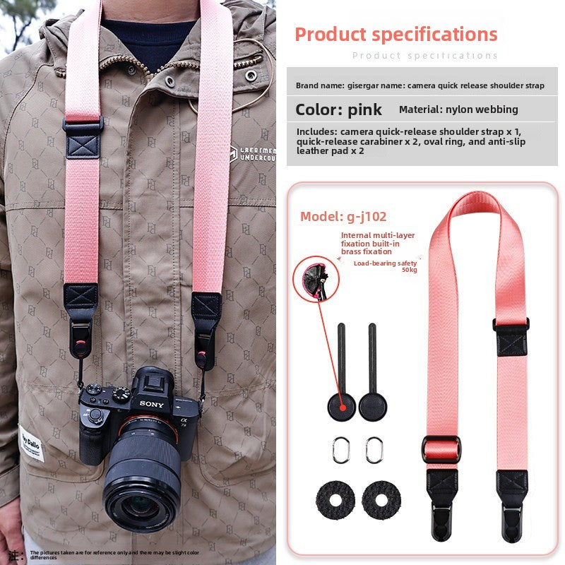 Camera Quick Release Strap for Canon Sony Fuji XM5 R10 Z30 Convenient Quick Release Shoulder Strap Compatible with pd  Digital camera accessories