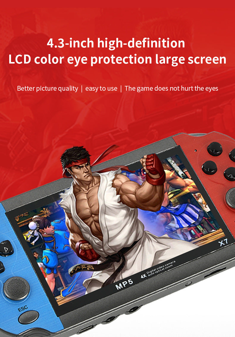 4.3" inch HD X7 special 15000 games Handheld Game joystick Player console retro arcade dual-joystick PSP handheld game console