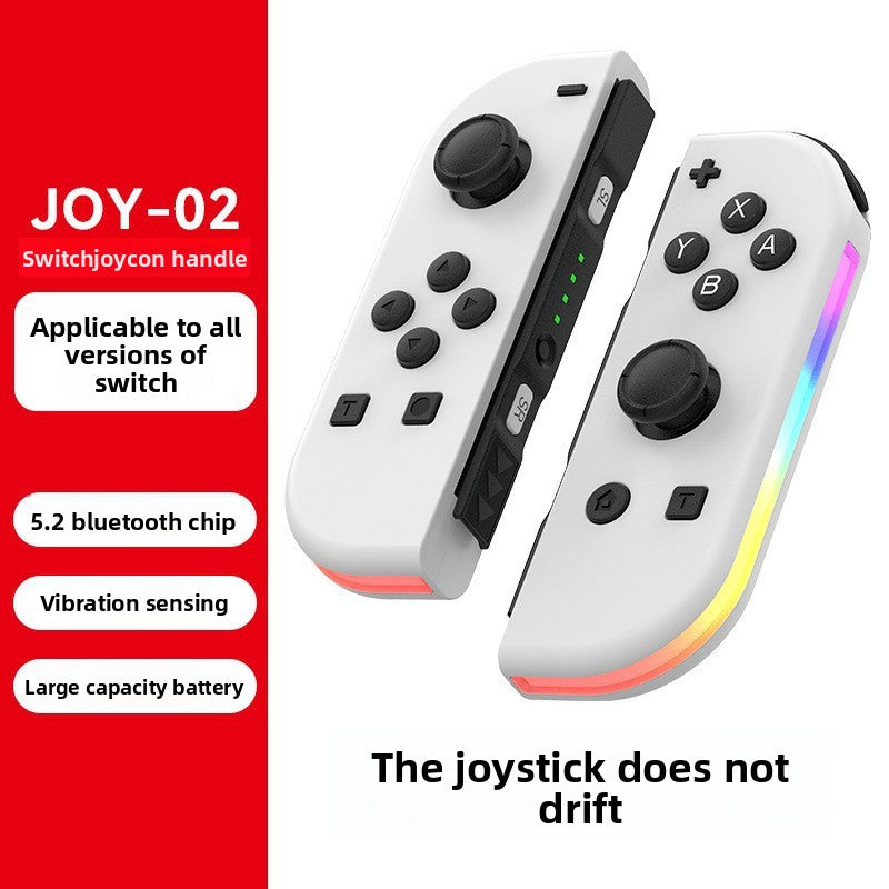 Switch joycon left and right gamepad colorful RGB light effect wake up 5.2 Bluetooth vibration somatosensory