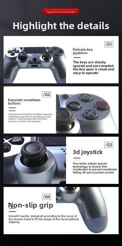 Dual-vibration wireless Bluetooth controller PS4 game controller wireless bluetooth gamepad P4 gamepad PC computer gamepad